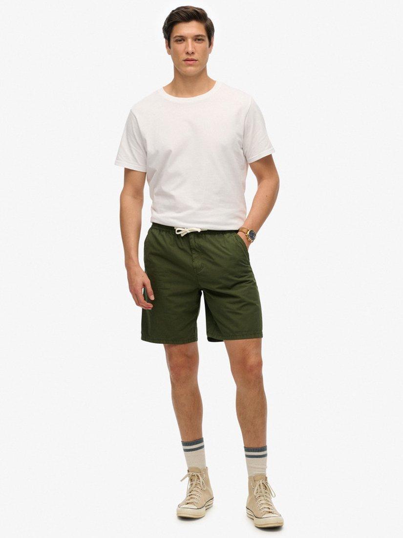 Product image 1 of 6, which shows Superdry Essentials Walk Shorts, Army Green, S