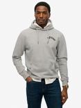 Superdry Cotton Athletic Essentials Hoodie, Grey Marl