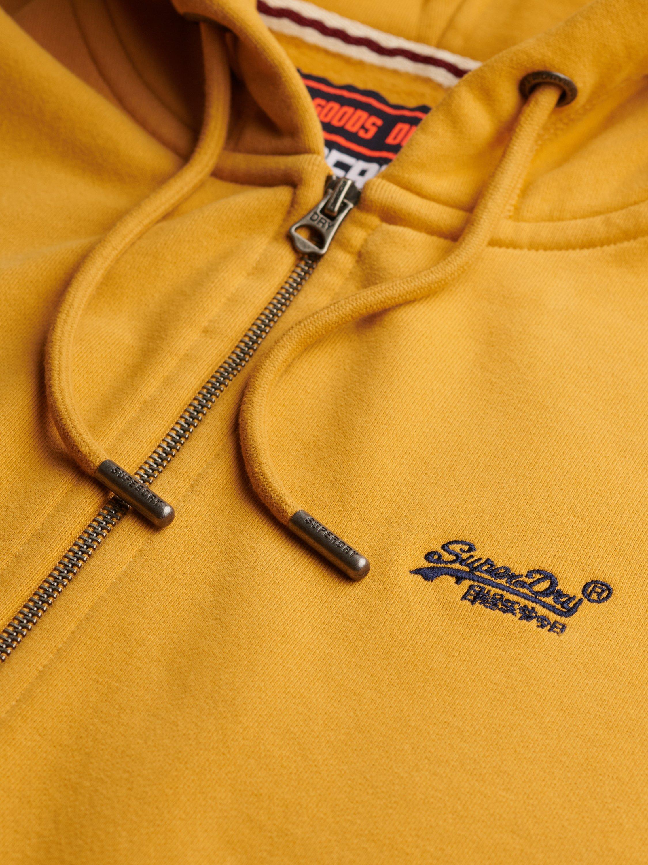 Product image 5 of 5, which shows Superdry Essential Logo Zip Hoodie, Denim Co Ochre Brown, S