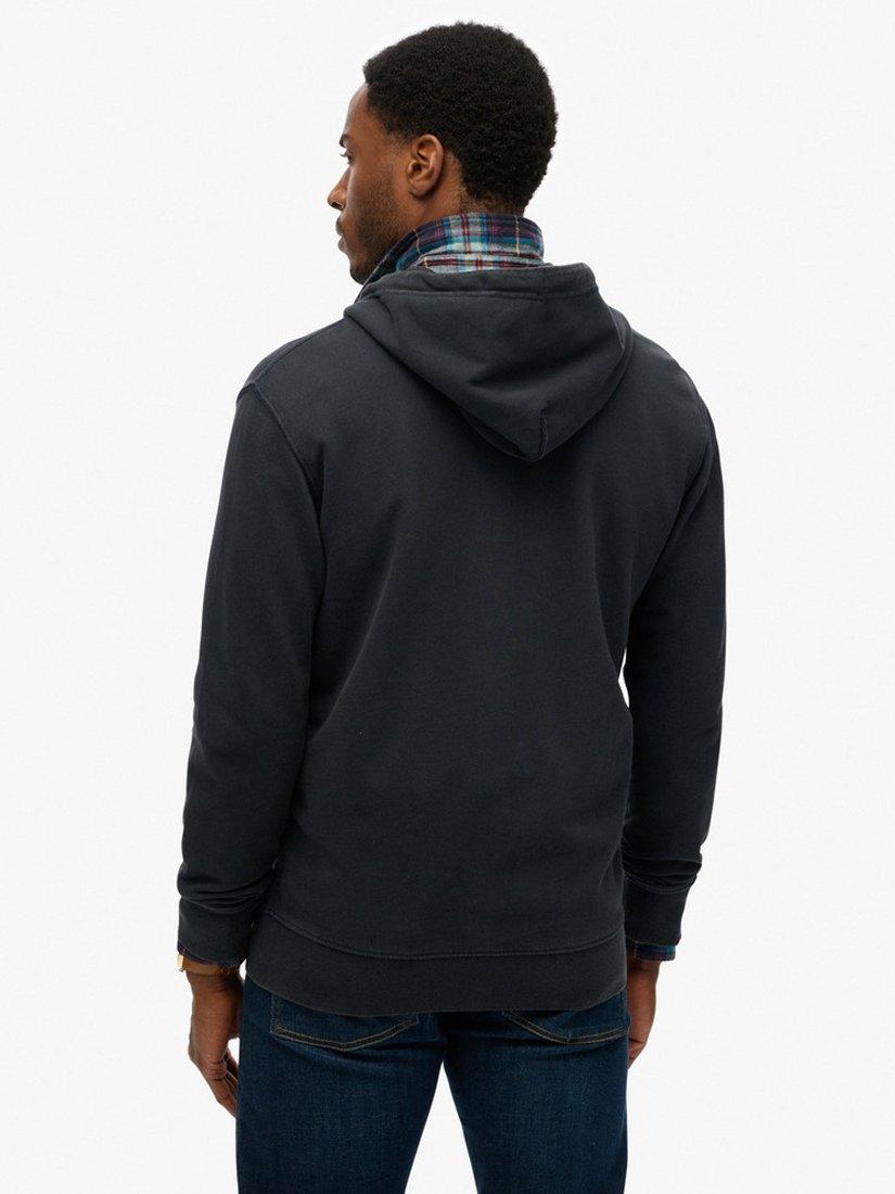 Product image 2 of 4, which shows Superdry Classic Essential Zip Hoodie, Bradley Navy, S