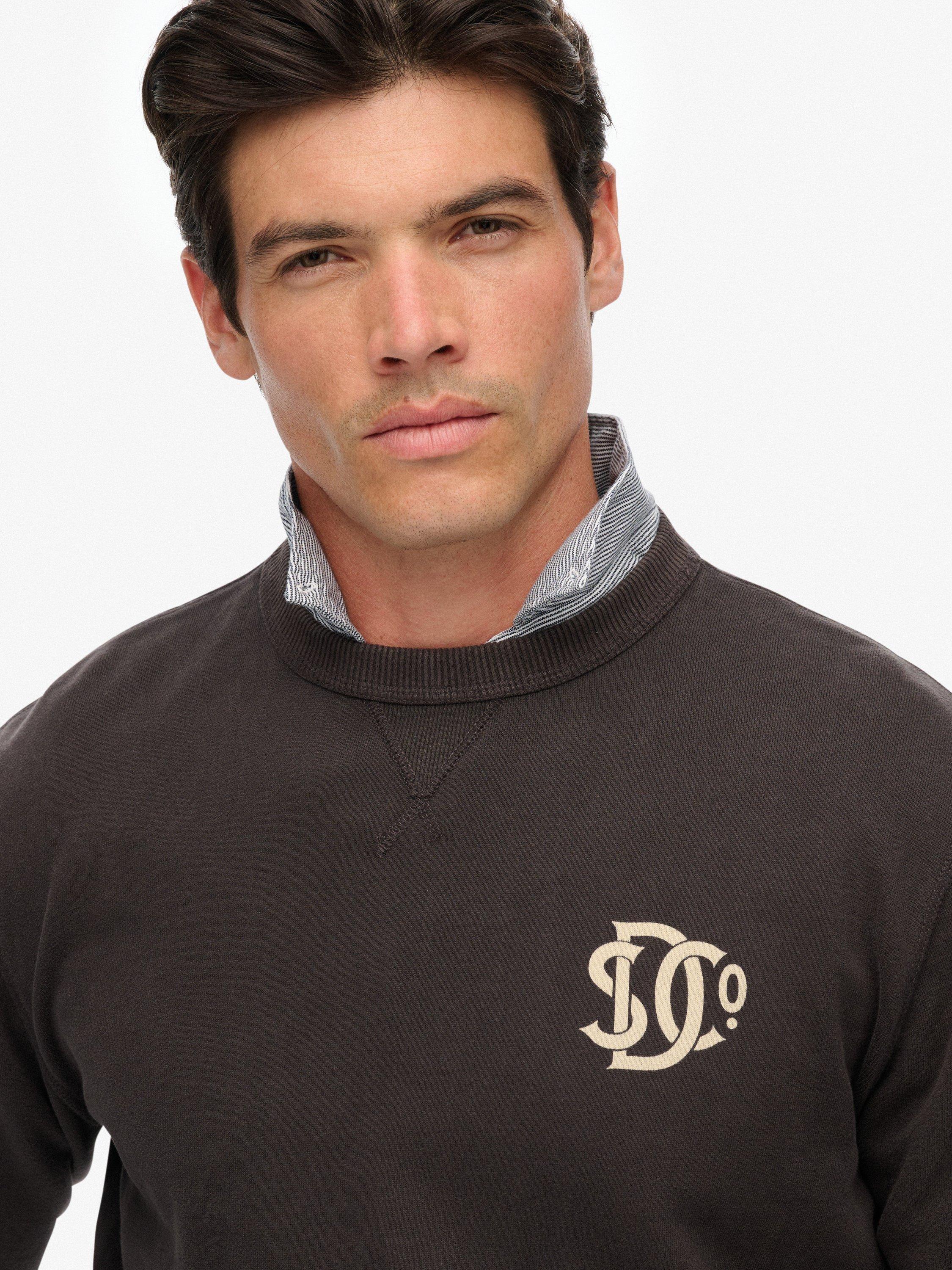 Product image 4 of 5, which shows Superdry Graphic Sweatshirt, Bison Black, S