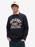 Superdry Athletic Essentials Crew Sweatshirt, Bradley Navy