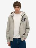 Superdry Vintage Athletic Zip Hoodie, Rich Navy