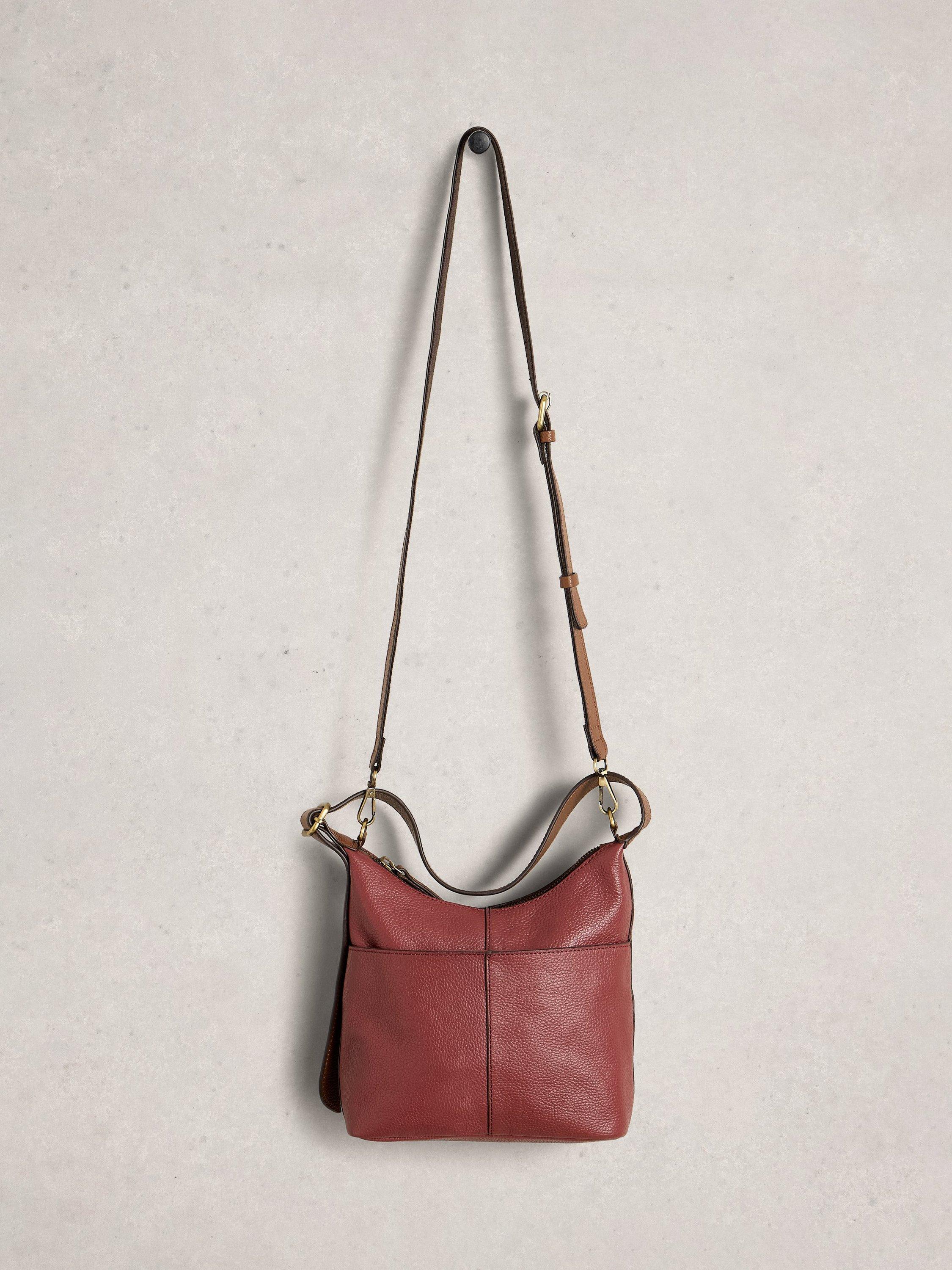 Product image 4 of 4, which shows White Stuff Mini Crossbody Bag, Dark Red