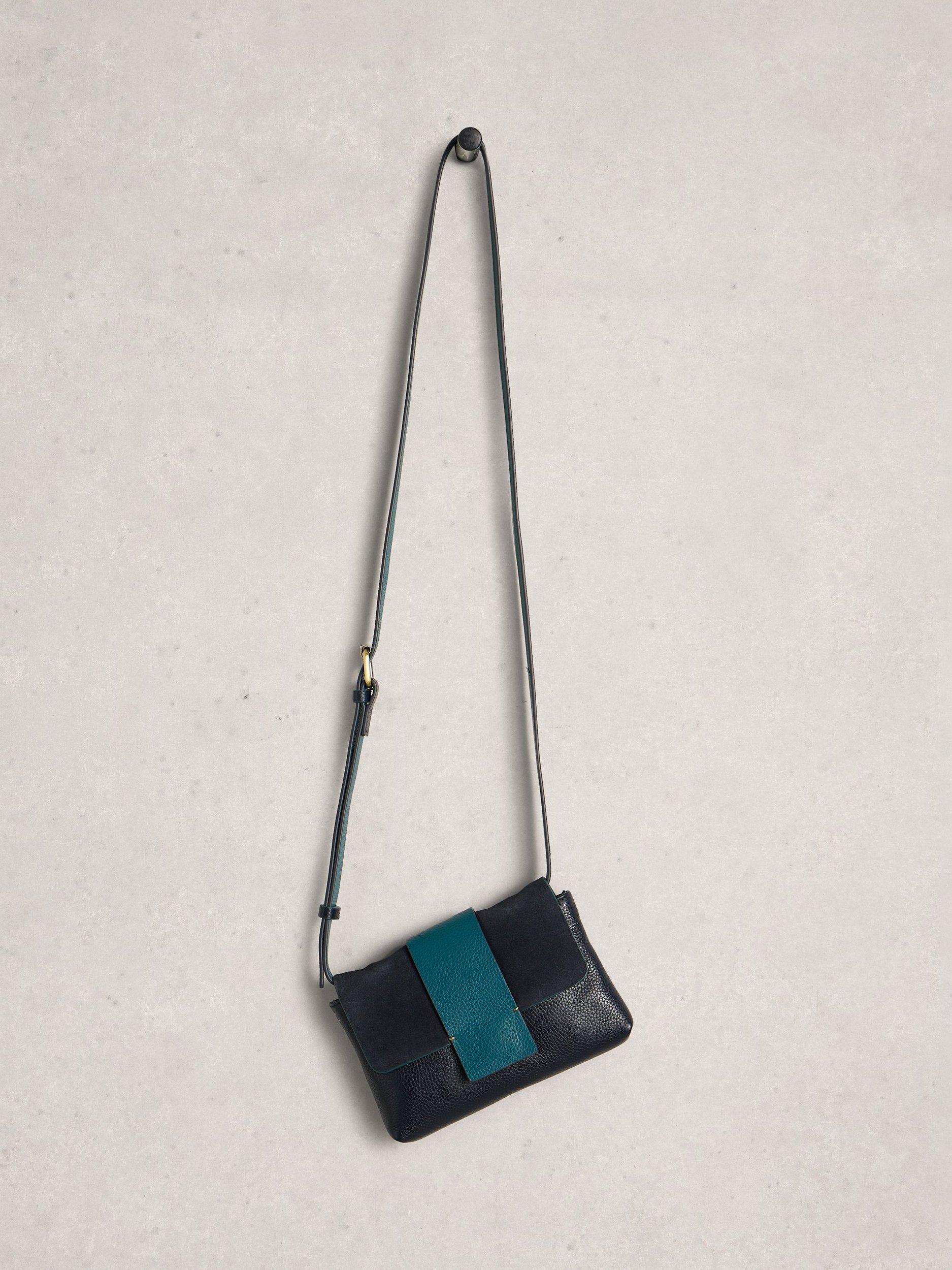 Product image 4 of 4, which shows White Stuff Tabby Leather Crossbody Bag, Midnight, One Size