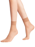 FALKE 20 Denier Pure Matt Ankle Socks, Natural
