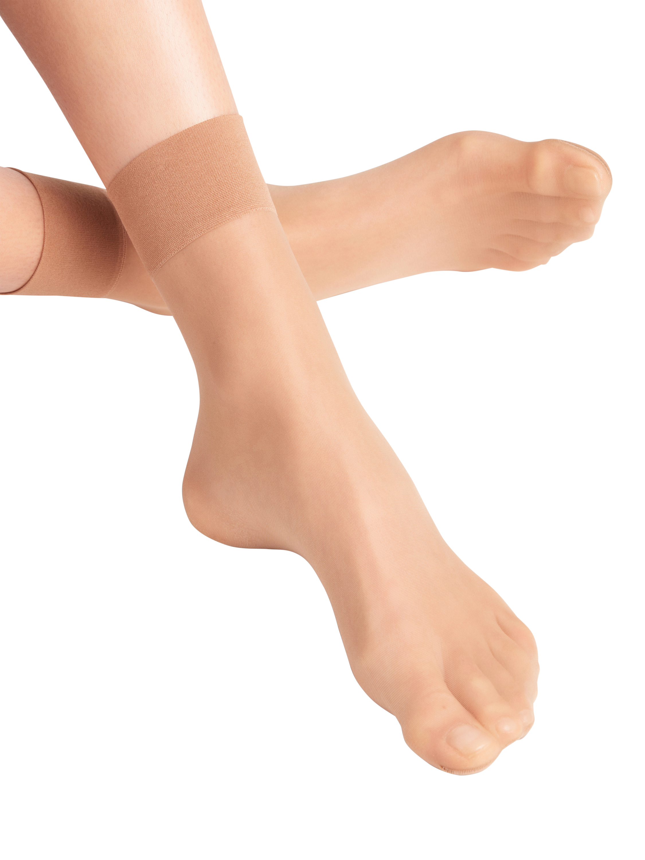 Product image 3 of 3, which shows FALKE 20 Denier Pure Matt Ankle Socks, Natural, S-M