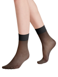FALKE 20 Denier Pure Matt Ankle Socks, Black