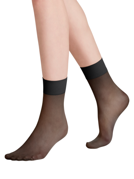FALKE 20 Denier Pure Matt Ankle Socks, Black