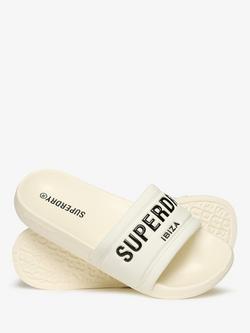 Superdry Classic Sliders, Off White - view 2, Off White