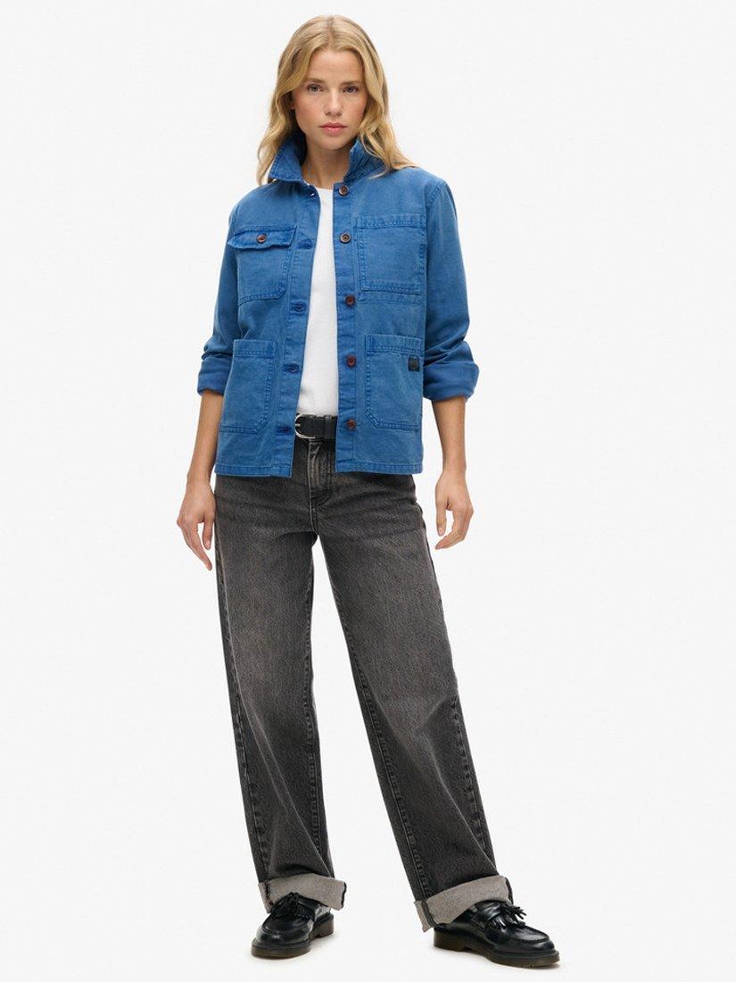 Product image 5 of 7, which shows Superdry Four Pocket Chore Jacket, True Blue, 6