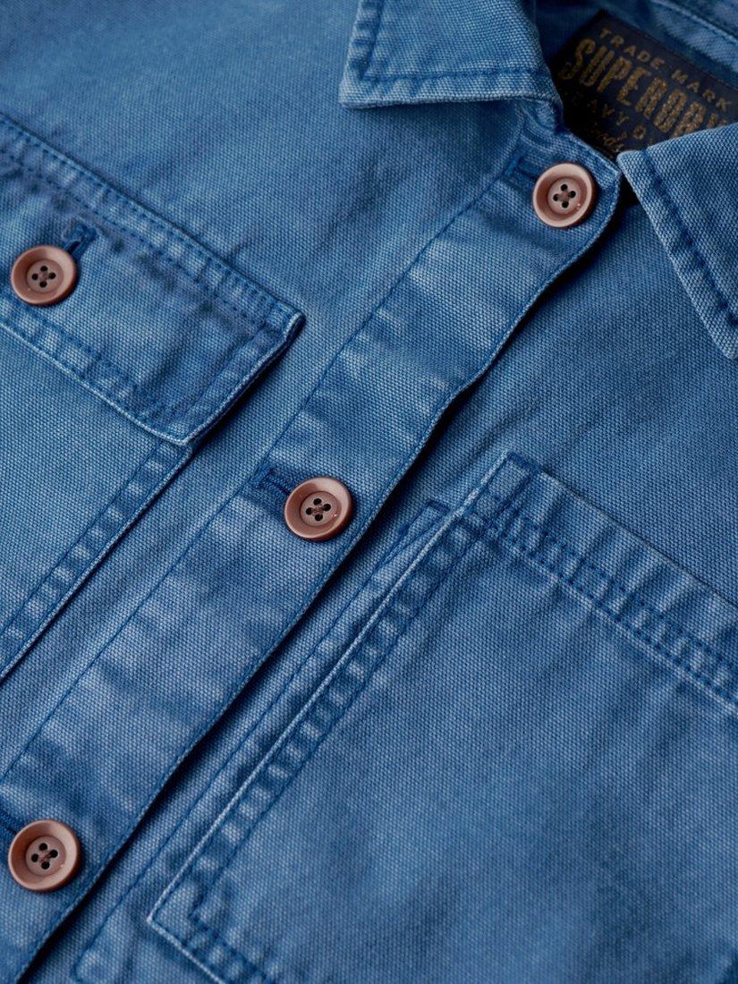 Product image 7 of 7, which shows Superdry Four Pocket Chore Jacket, True Blue, 6