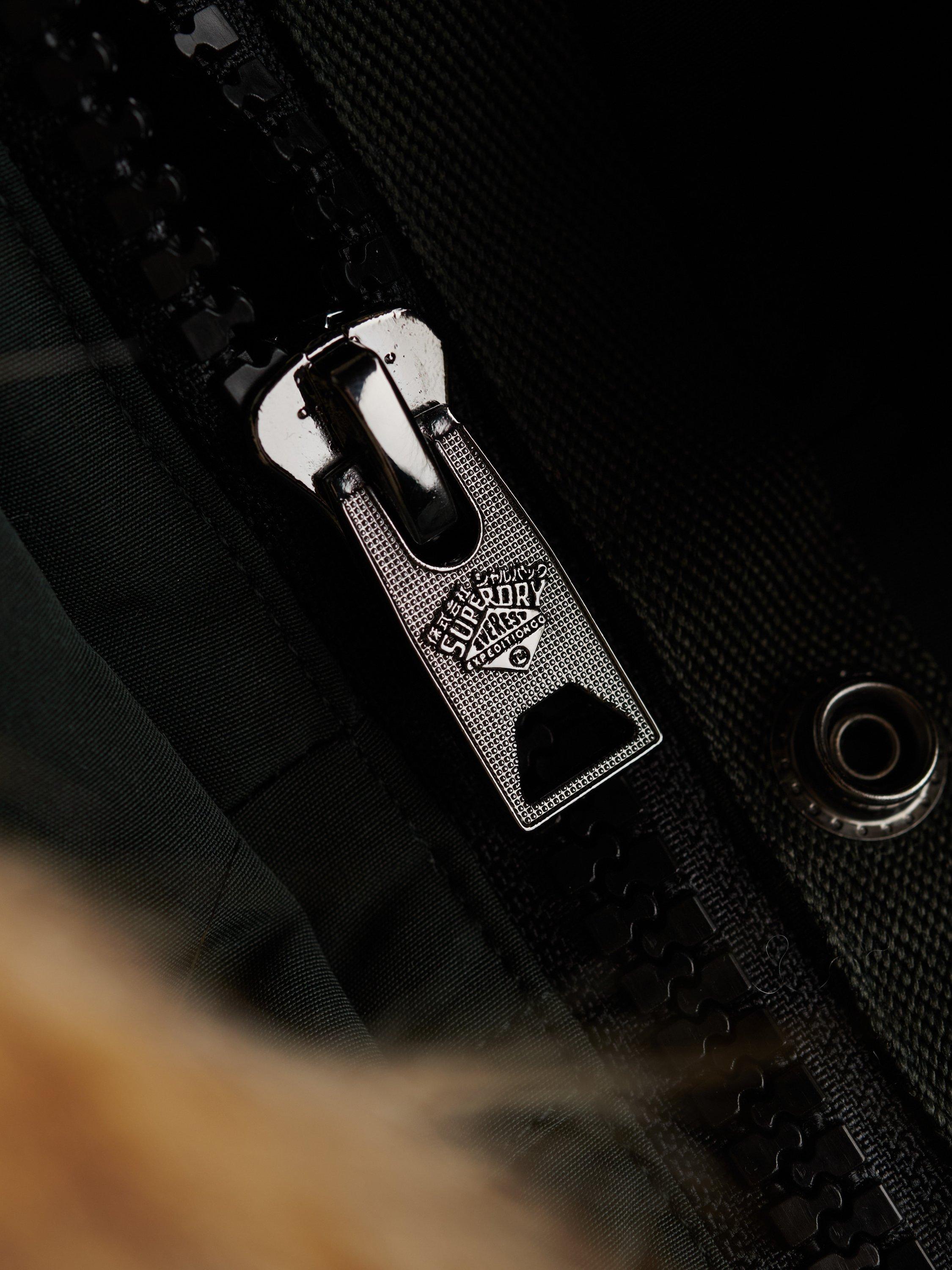 Product image 7 of 7, which shows Superdry Everest Hooded Bomber Jacket, Cedar Green, 6