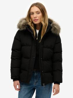 Superdry Everest Five Baffle Puffer Jacket, Black