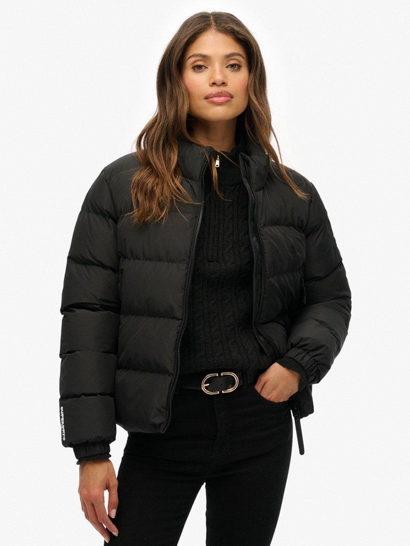 Product image 1 of 6, which shows Superdry Sports Water Resistant Puffer Jacket, Black, 6
