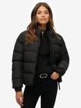 Superdry Sports Water Resistant Puffer Jacket, Black