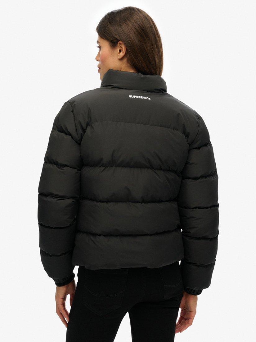 Product image 2 of 6, which shows Superdry Sports Water Resistant Puffer Jacket, Black, 6