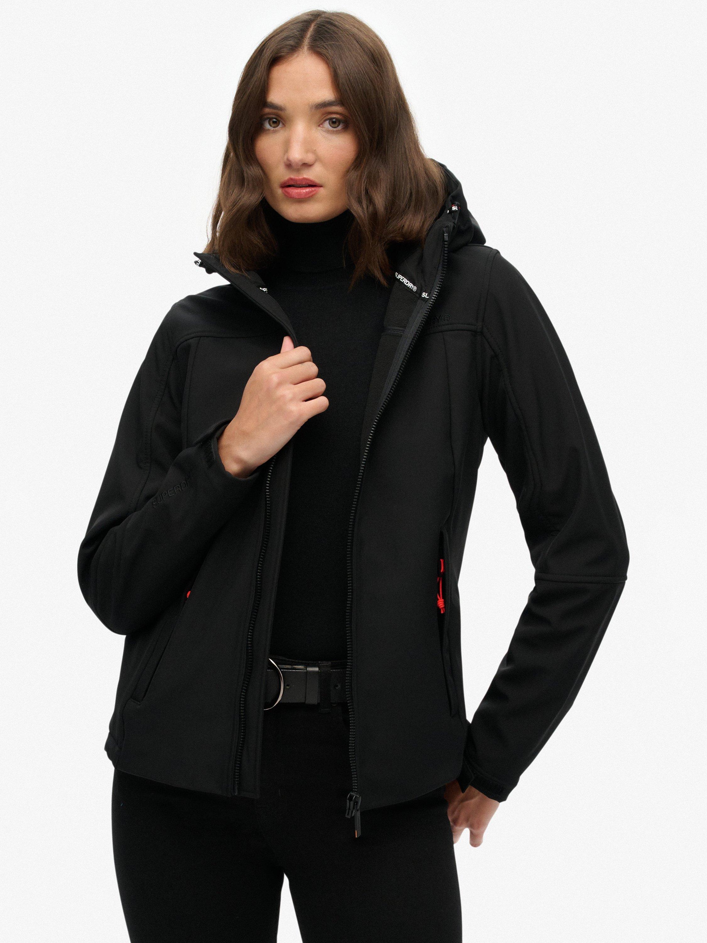Product image 1 of 6, which shows Superdry Hooded Classic Trekker Jacket, Black, 6