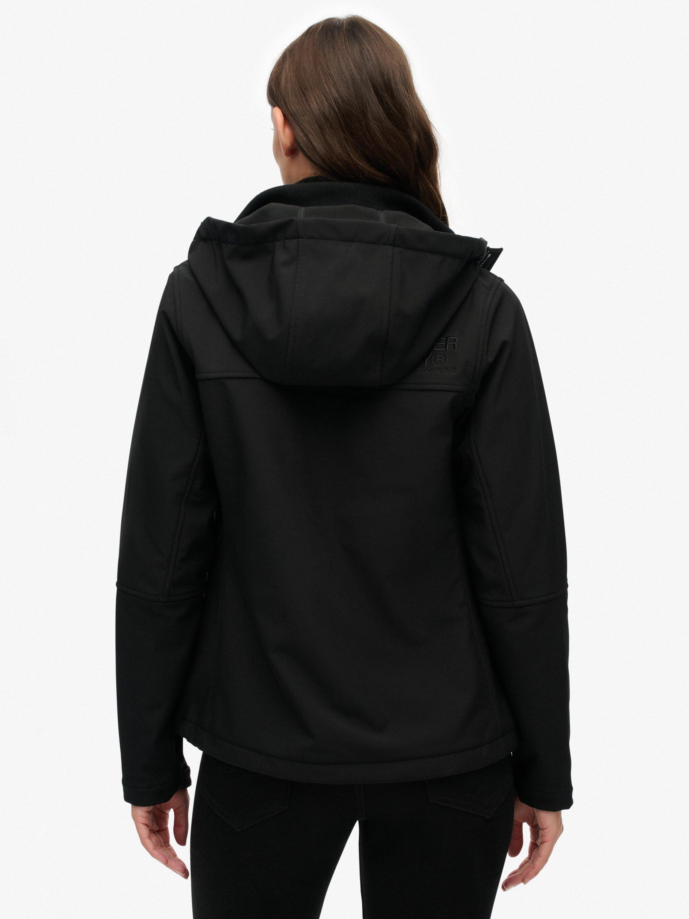 Product image 2 of 6, which shows Superdry Hooded Classic Trekker Jacket, Black, 6