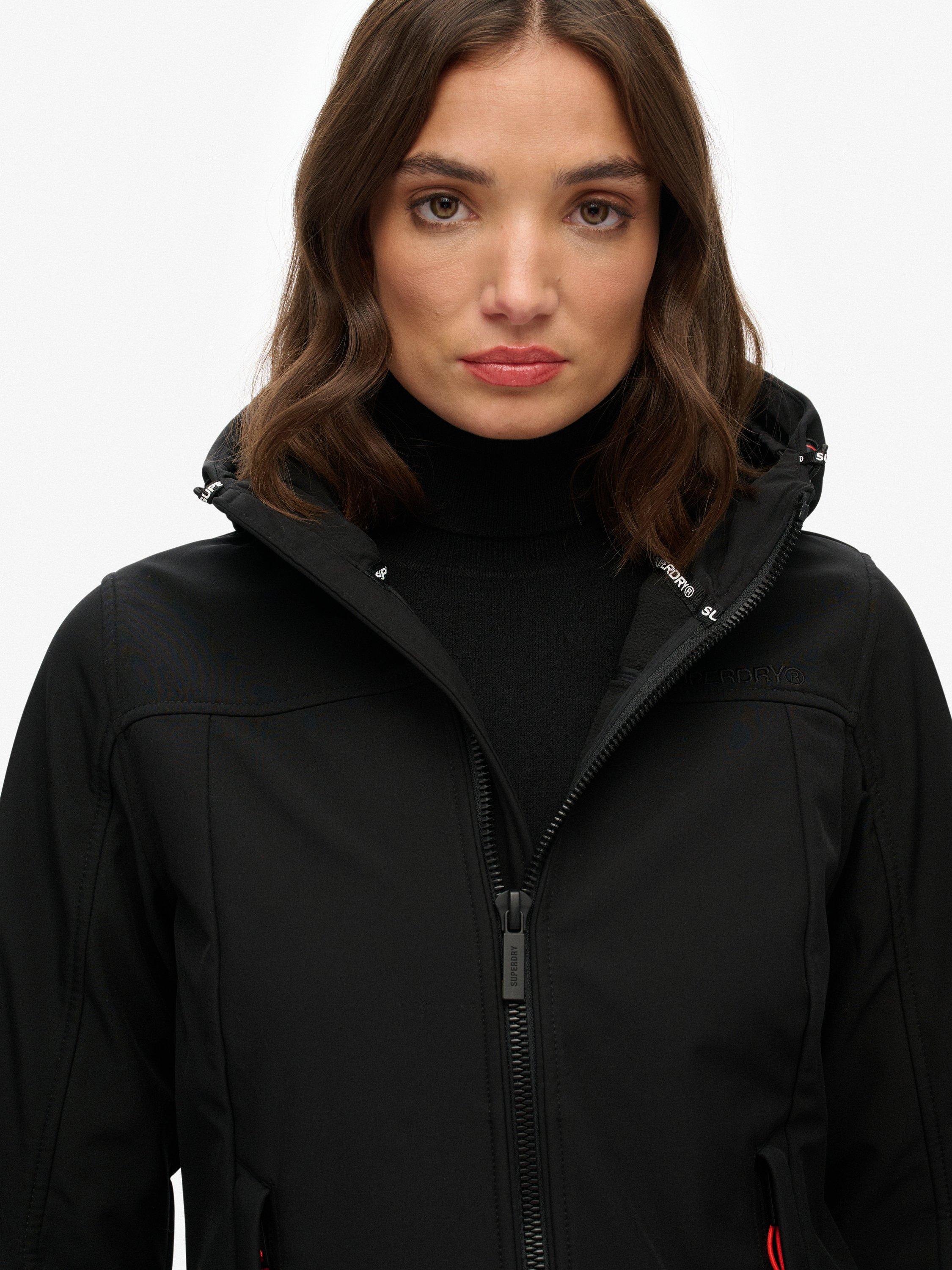 Product image 3 of 6, which shows Superdry Hooded Classic Trekker Jacket, Black, 6