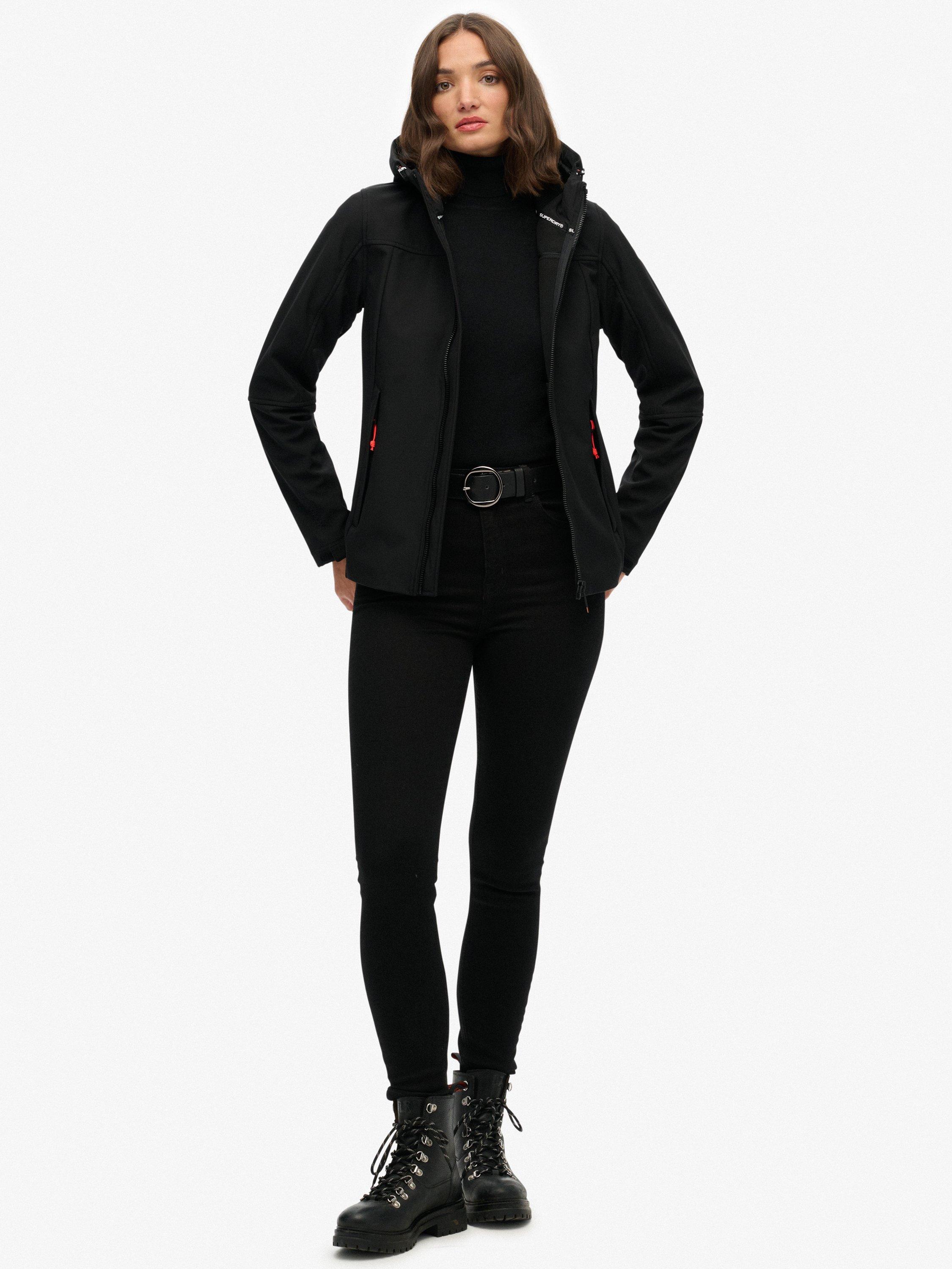 Product image 5 of 6, which shows Superdry Hooded Classic Trekker Jacket, Black, 6