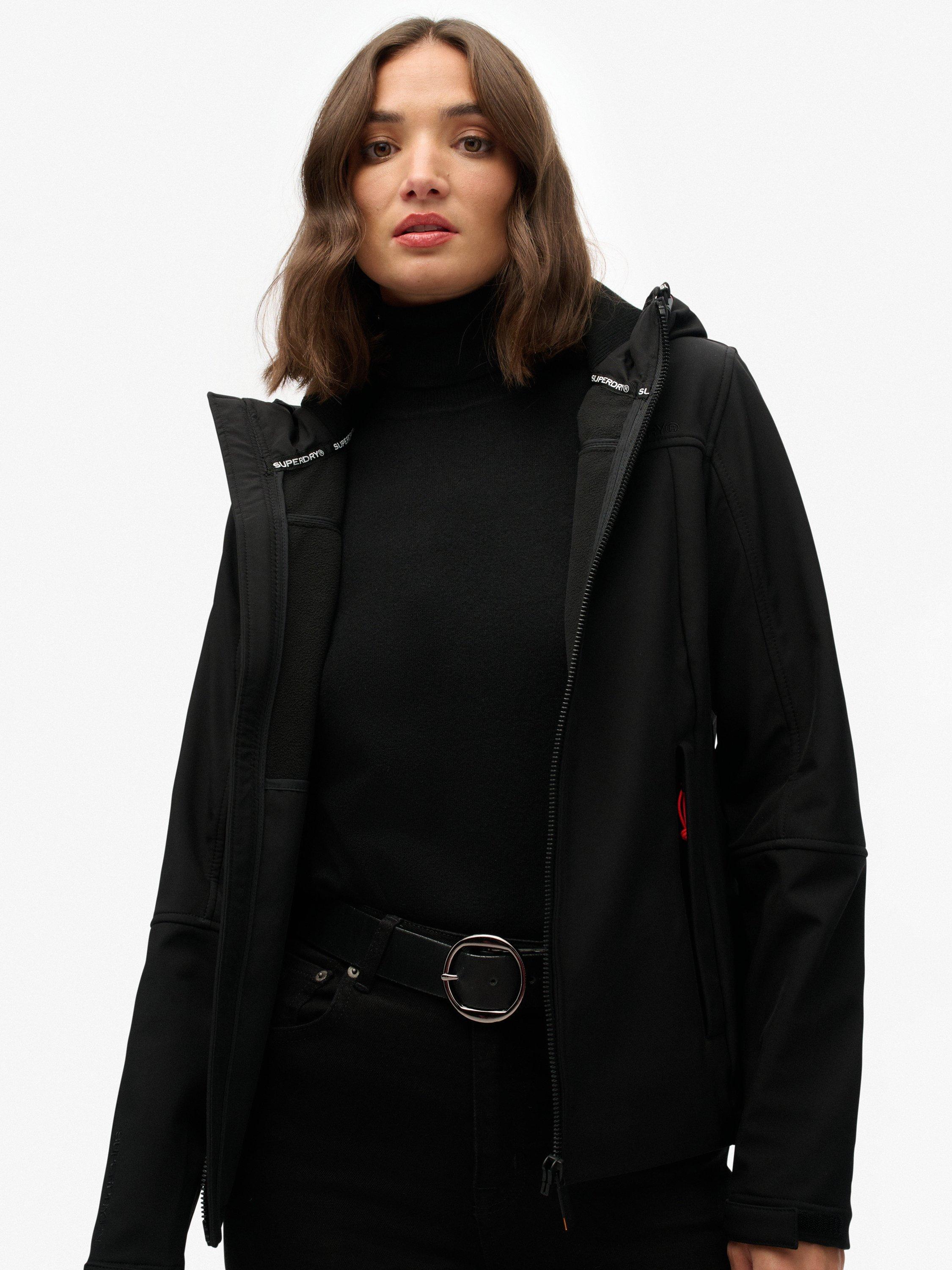 Product image 6 of 6, which shows Superdry Hooded Classic Trekker Jacket, Black, 6