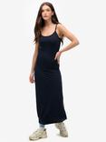 Superdry Athletic Essentials Jersey Maxi Cami Dress, Eclipse Navy
