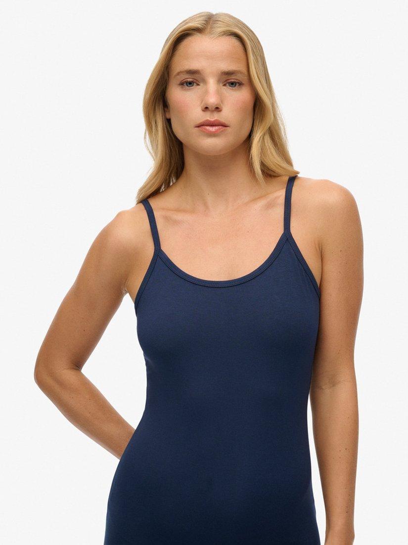 Product image 4 of 5, which shows Superdry Athletic Essentials Jersey Maxi Dress, Richest Navy, 6
