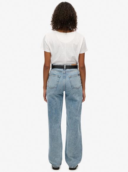 Superdry High Rise Wide Leg Jeans, Mid Blue Denim - view 2, Mid Blue Denim