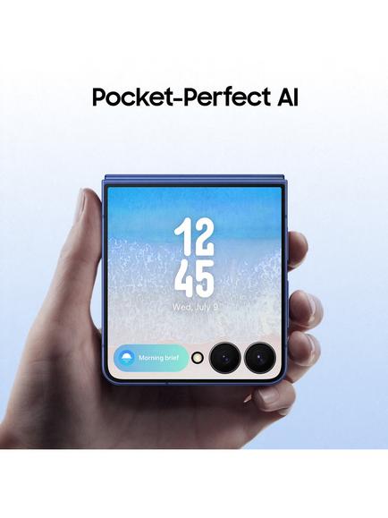 Samsung Galaxy Z Flip7, 5G Foldable Smartphone, 12GB RAM, 6.9", Galaxy AI, 5G, SIM Free - view 2, Blue Shadow