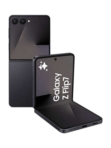 Samsung Galaxy Z Flip7, 5G Foldable Smartphone, 12GB RAM, 6.9", Galaxy AI, 5G, SIM Free, Jetblack