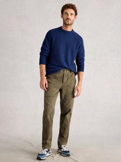 White Stuff Kemble Cotton Cargo Trousers, Khaki/Green