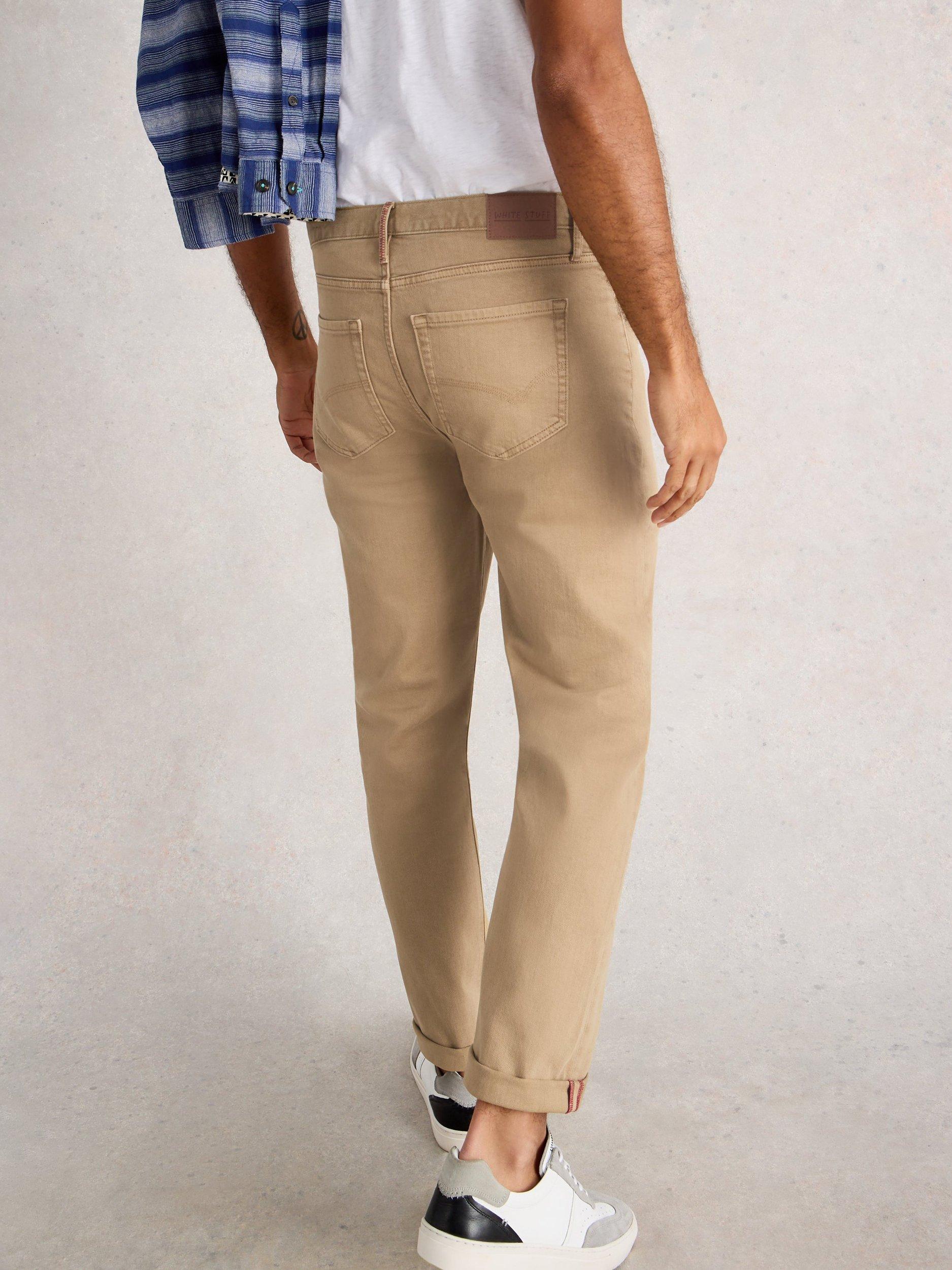 Product image 2 of 6, which shows White Stuff Eastwood Straight Cut Jeans, Light Natural, 38 R