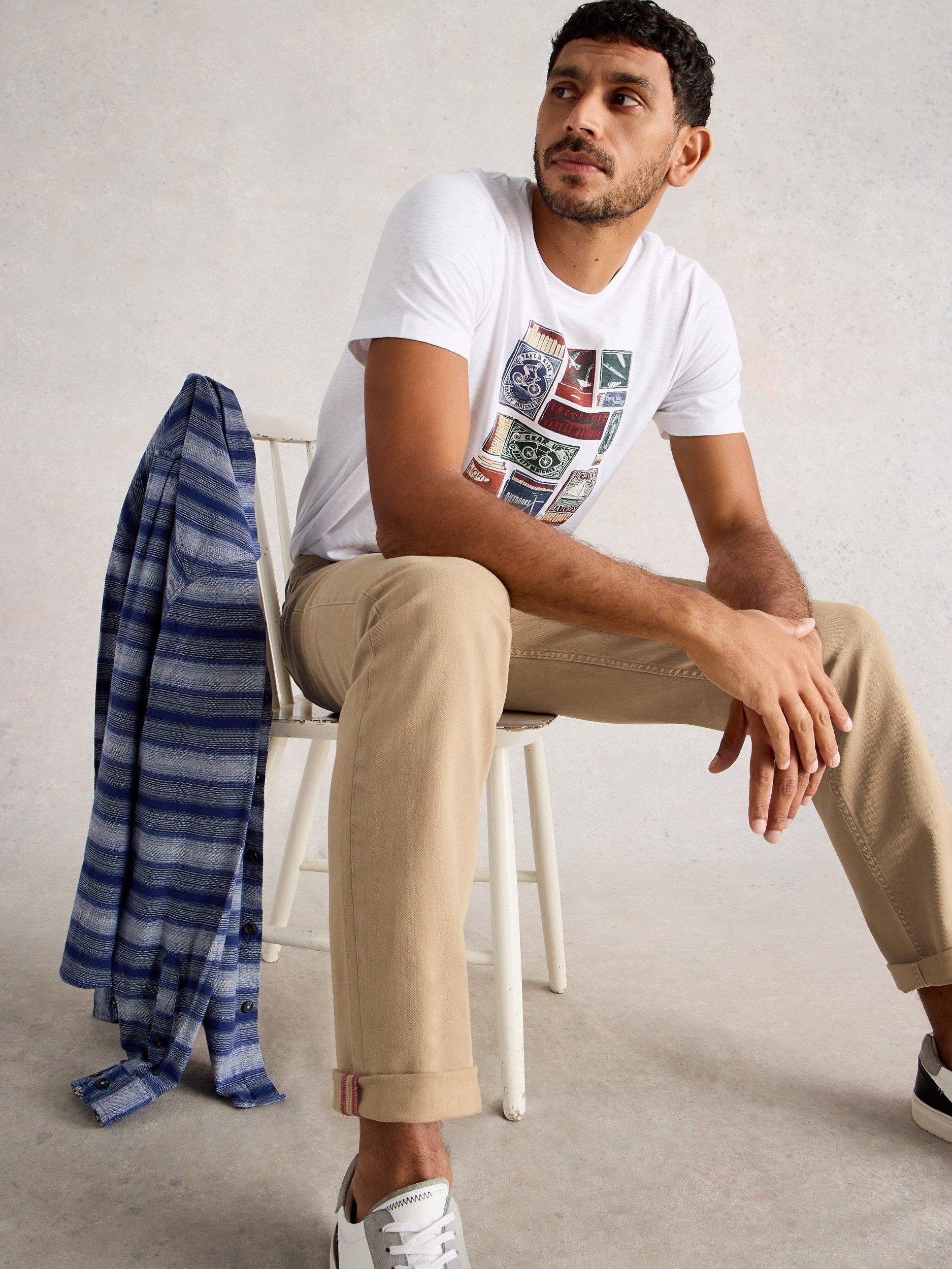 Product image 4 of 6, which shows White Stuff Eastwood Straight Cut Jeans, Light Natural, 38 R