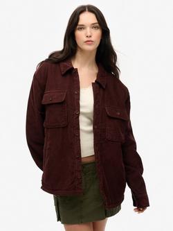 Superdry Oversized Shirt, Bitter Chocolate Brown, Bitter Chocolate Brown