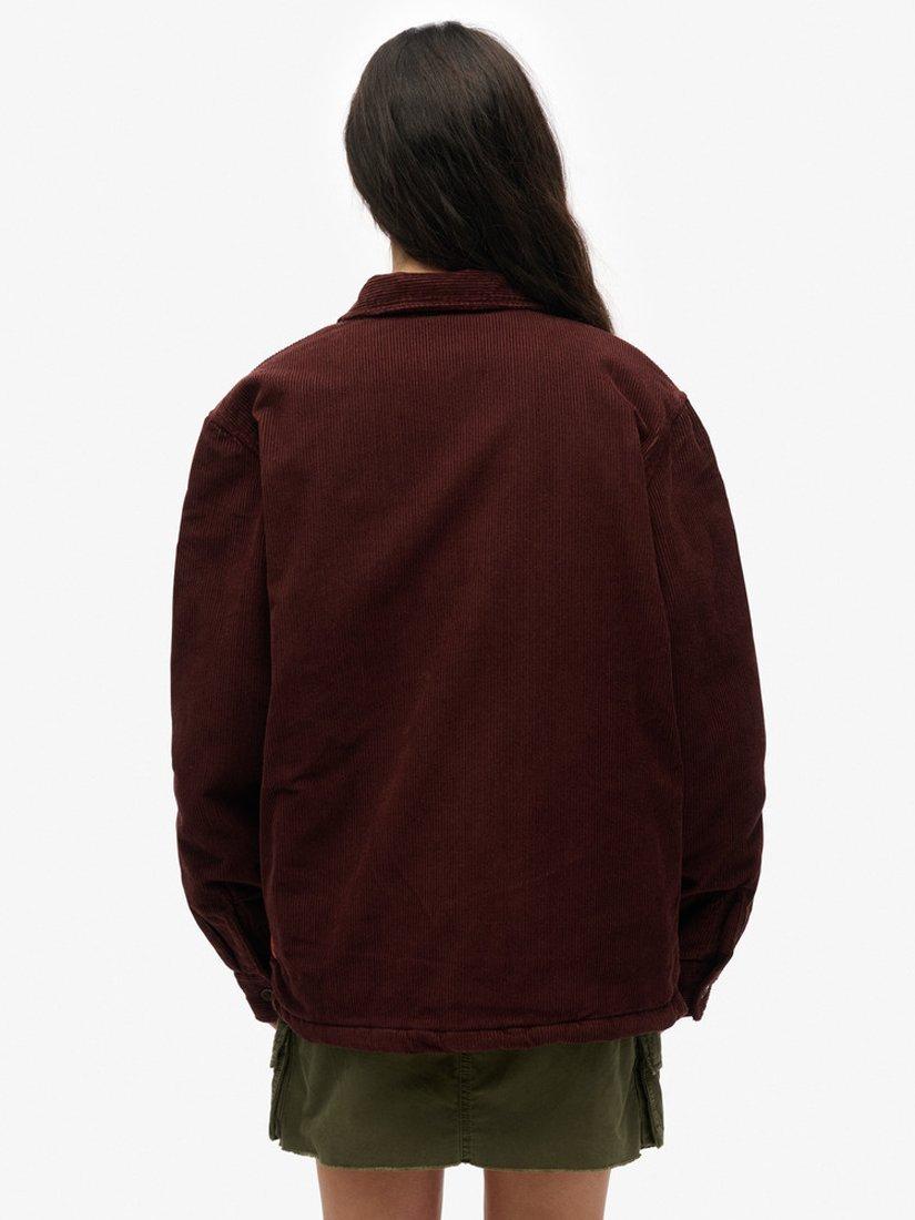 Product image 2 of 5, which shows Superdry Oversized Shirt, Bitter Chocolate Brown, L