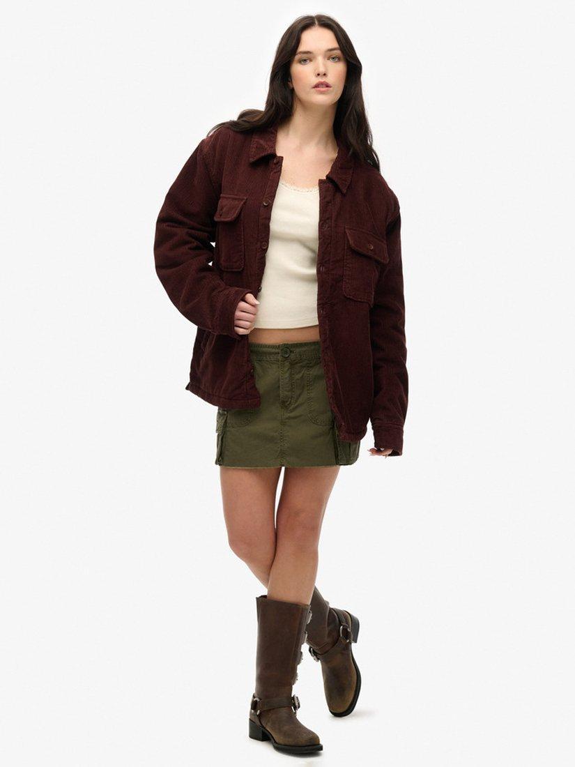 Product image 3 of 5, which shows Superdry Oversized Shirt, Bitter Chocolate Brown, L