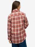 Superdry Oversized Check Shirt, Frontier Check White