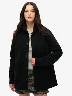 Superdry Oversized Shirt, Black, Black