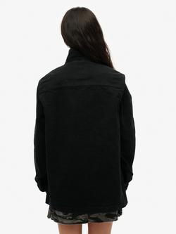 Superdry Oversized Shirt, Black - view 2, Black