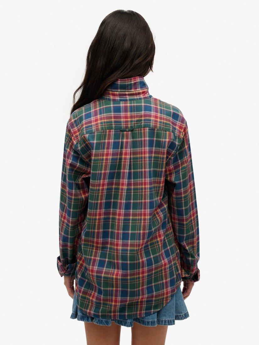 Product image 2 of 5, which shows Superdry Oversized Check Shirt, Upstate Check/Multi, L