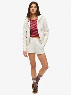 Superdry Athletic Essentials Embroidered Shorts, Desert Bone, Desert Bone