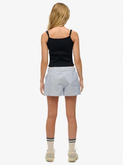 Superdry Stripe Elasticated Shorts, Azure Blue - view 2, Azure Blue