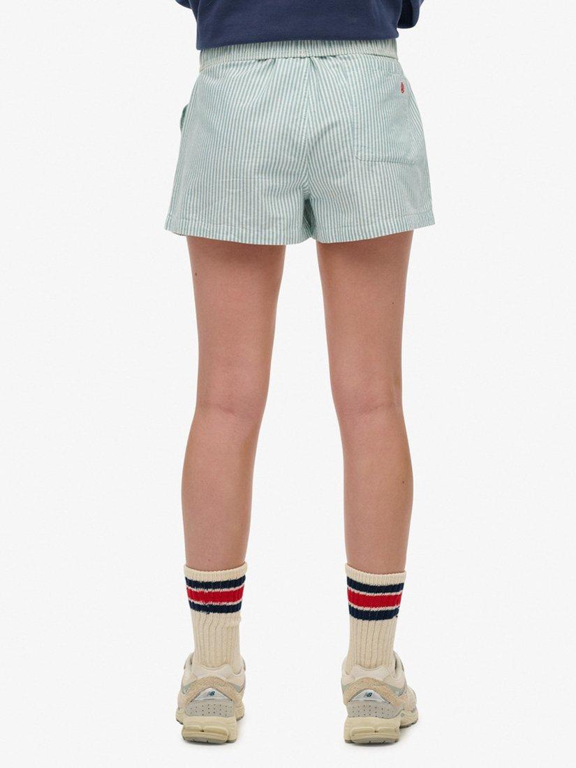 Product image 5 of 5, which shows Superdry Stripe Boxer Style Shorts, Peppermint Chalk, 6