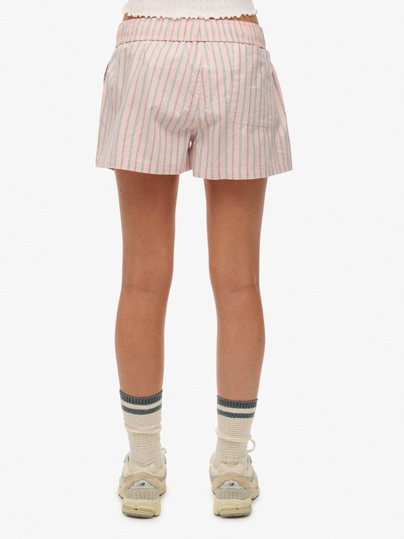Product image 5 of 5, which shows Superdry Stripe Boxer Style Shorts, Suffolk Pink, 6