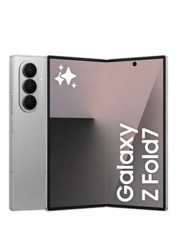 Samsung Galaxy Z Fold7, 5G Foldable Smartphone, 8", Galaxy AI, 5G, SIM Free, Silver Shadow