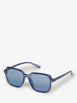 Superdry Oversized Square Sunglasses, Lavender/Purple, Lavender/Purple