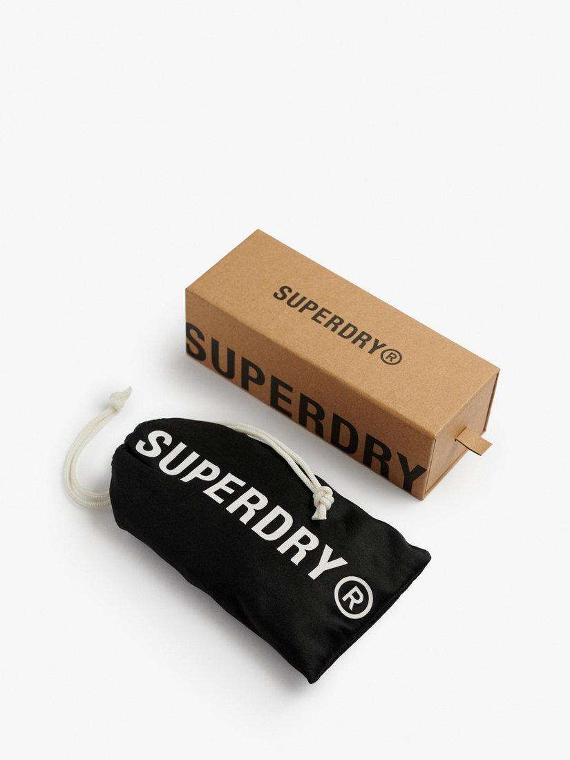 Product image 4 of 4, which shows Superdry Oversized Square Sunglasses, Khaki