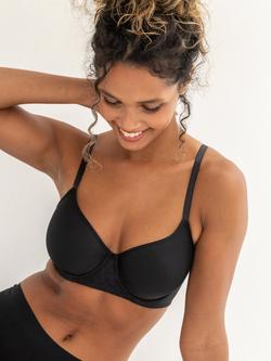 Pour Moi Geo Sculpt Spacer Bra, Black