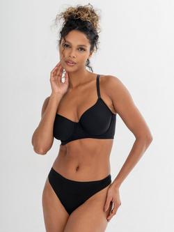 Pour Moi Geo Sculpt Spacer Bra - view 2, Black
